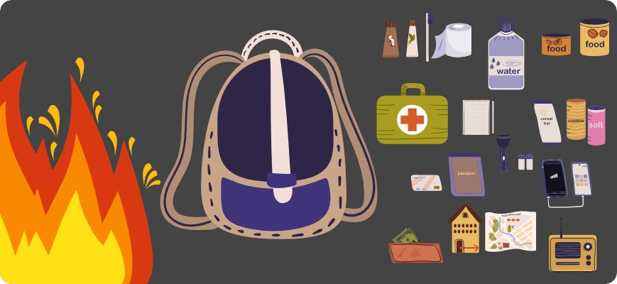 Assembling a Wildfire Emergency Supply Kit (“Go Bag”)